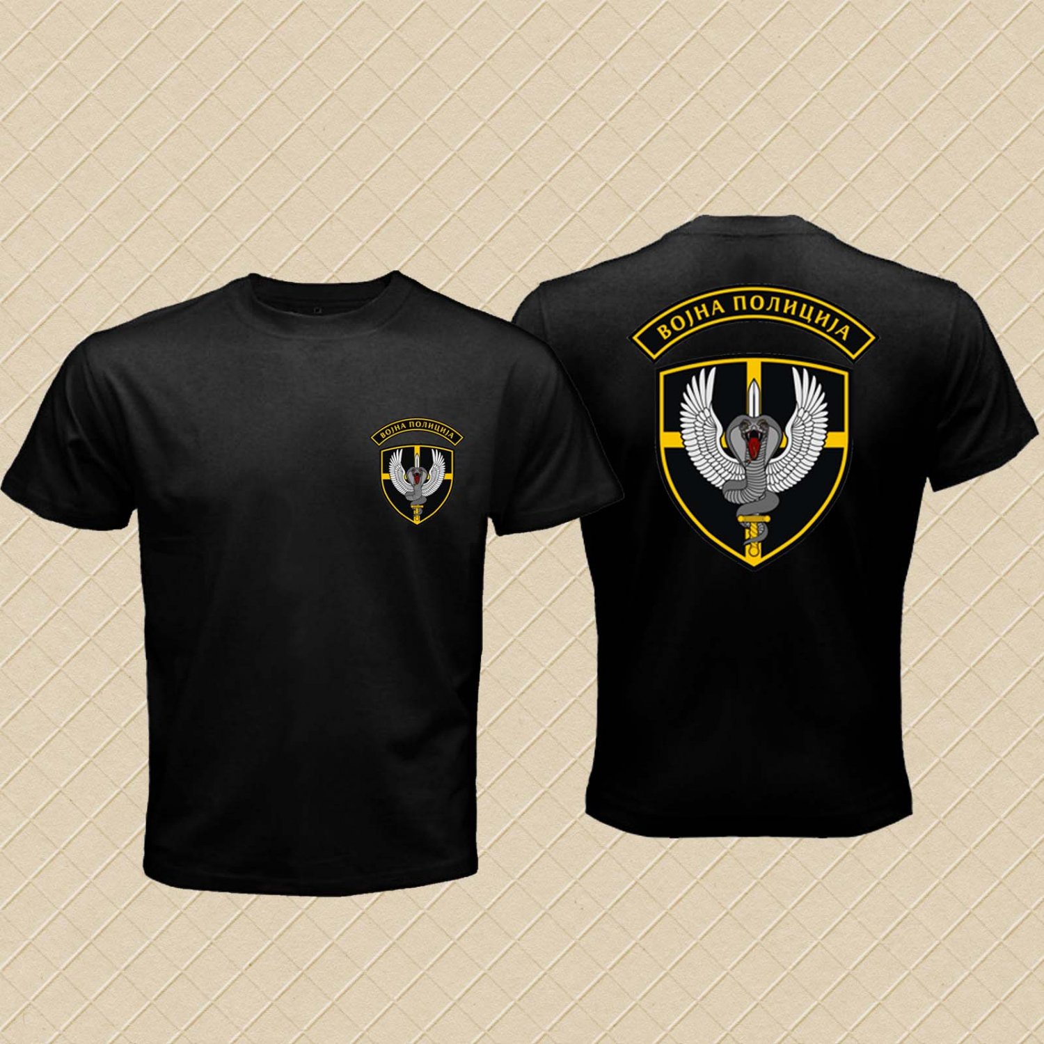 Cobra Serbia Special Forces Anti Terroris Army Unit Black Men T-Shirt S-3XL