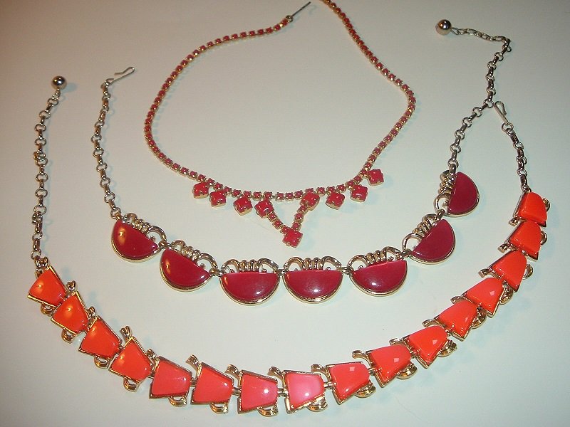 3 Vintage Chokers Necklaces