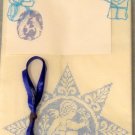 Gift Bag Blue Lace Angel with Ribbon and Gift Tag 5 X 14 inches