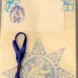 Gift Bag Blue Lace Angel with Ribbon and Gift Tag 5 X 14 inches