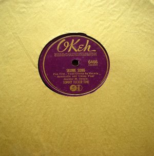 78 RPM Tommy Tucker Time Skunk Song / Cancel the Flowers