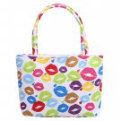 Canvas Single Shoulder Casual Print Zipper Up Tote Bag 6
