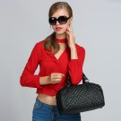 Women's Black Geometric Handbag Tote Shoulder Crossbody Bag