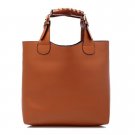 Synthetic Leather Adjustable Ladies Tote Bag - Brown