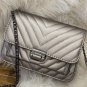 Gold Stylish Solid High Quality PU Cross-body Bag for Woman