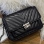 Black Stylish Solid High Quality PU Cross-body Bag for Woman