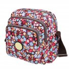 Type 4 Nylon Small Square Floral Print One Shoulder Bag Messenger Bag