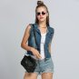 Black Fashion Candy Color Messenger Artificial leather Rivet Chain Embossed Bag