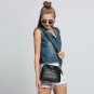 Black Fashion Synthetic Leather Small Solid Handbag Cross Body Shoulder Bags