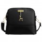 Black Fashion Synthetic Leather Small Solid Handbag Cross Body Shoulder Bags
