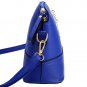 Blue Fashion Synthetic Leather Small Solid Handbag Cross Body Shoulder Bags