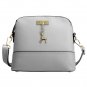 Gray Fashion Synthetic Leather Small Solid Handbag Cross Body Shoulder Bags