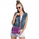 Purple Fashion Synthetic Leather Small Solid Handbag Cross Body Shoulder Bags