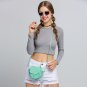 Green Girls Handmade Musette Bag Drum Pattern Small Shoulder Bag
