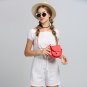 Red Girls Handmade Musette Bag Drum Pattern Small Shoulder Bag