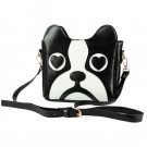 Cute Dog Cartoon Messenger Bag One Shoulder Patchwork Print