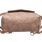 Brown Vintage Flap Patchwork Solid PU Backpacks bag with Convertible Strap