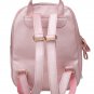 Pink Synthetic Leather Solid Shoulder Bag Backpacks for Woman