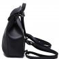 Black Stylish Solid High Quality PU Backpacks Bag