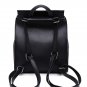 Black Stylish Solid High Quality PU Backpacks Bag