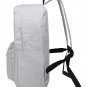 Gray Animal Printed Canvas Contrast Color Zipper Backpacks