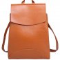 Brown Vintage Style Solid Women Synthetic Leather Backpacks Bag