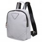 Gray Women Synthetic Leather Solid Backpacks Bag
