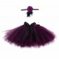 Baby Purple Fluffy Tutu & Headband Photography Set