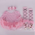 Fancy Baby Girl Autumn/Birthday Outfit, 4 Pcs/set