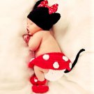 Cute Minnie Mouse Baby Photography Crochet Costume