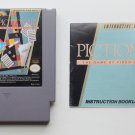 1990 LJN Pictionary For Classic NES Nintendo Entertainment System W/Manual