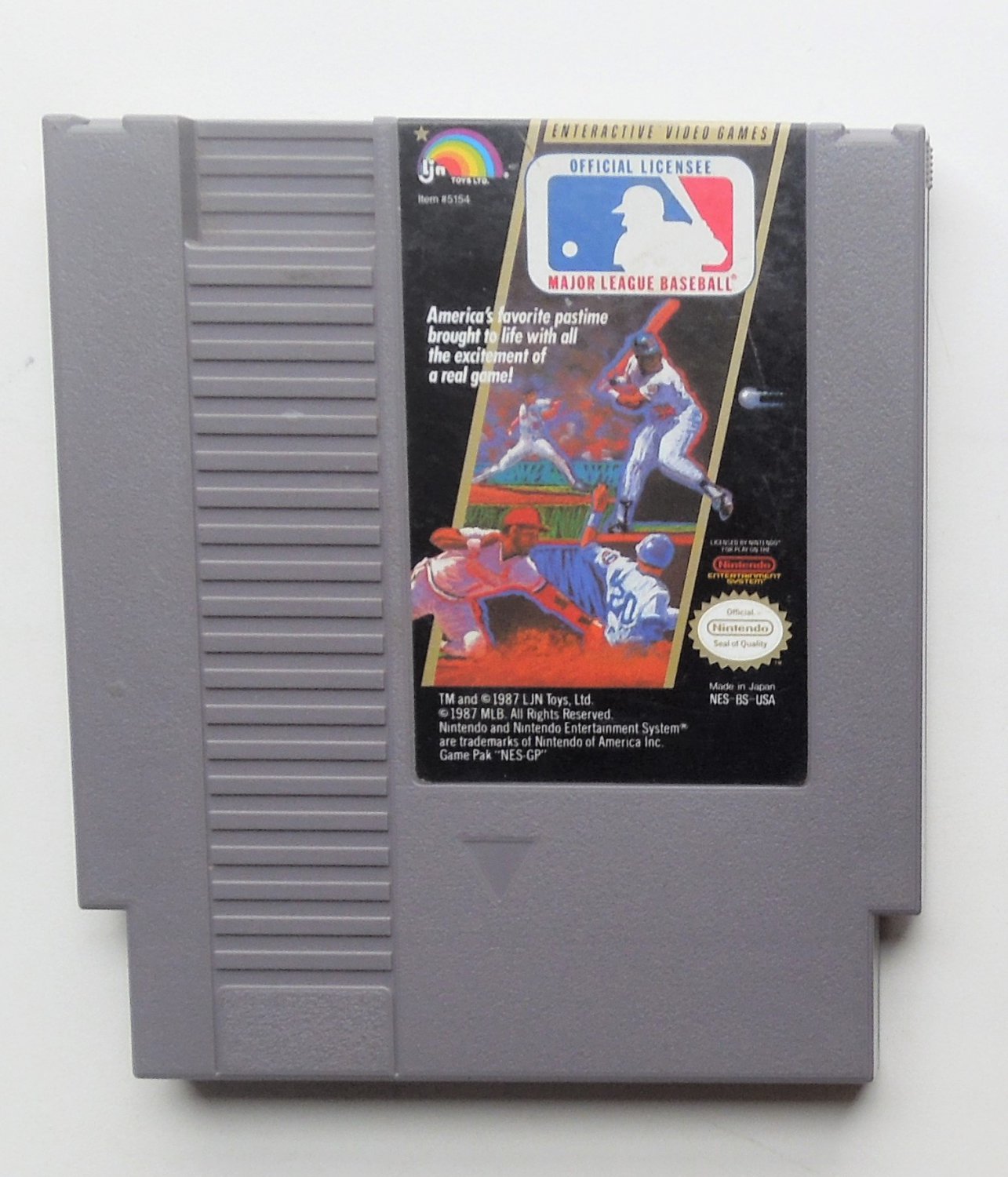 1988 LJN Major League Baseball For The Classic NES Nintendo