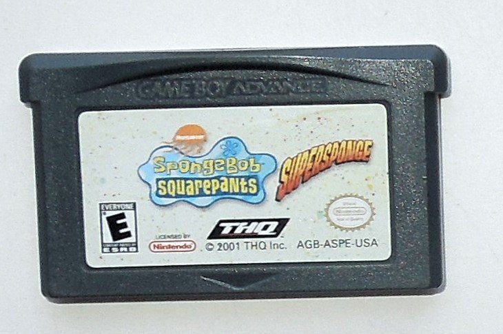 2001 THQ Spongebob Squarepants Supersponge For Game Boy Advance ...