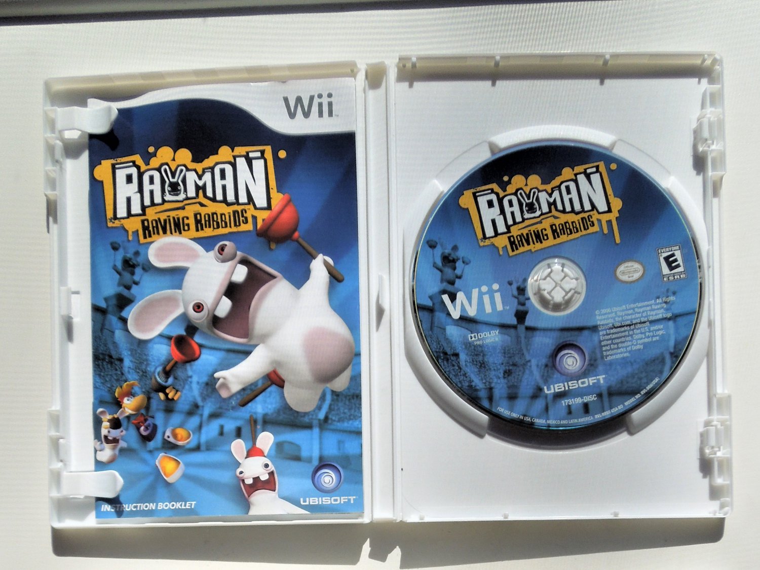 2006 Ubisoft Rayman Raving Rabbids For Nintendo Wii Game Systems