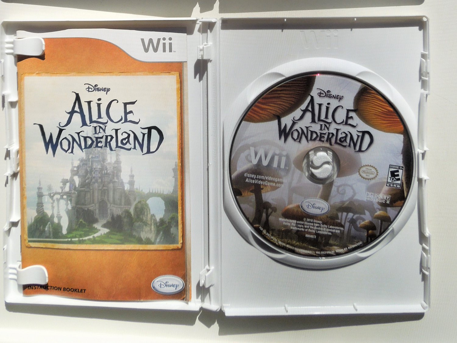 2007 Disney Alice In Wonderland For Nintendo Wii Game Systems