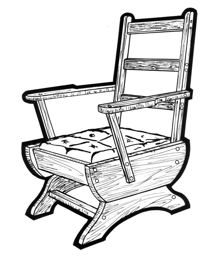 Platform Rocking Chair #171 - Woodworking / Craft Pattern