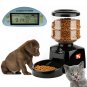 Automatic Pet Feeder Food Dish Bowl Dispenser LCD Display Dog Cat Black New