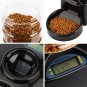 Automatic Pet Feeder Food Dish Bowl Dispenser LCD Display Dog Cat Black New