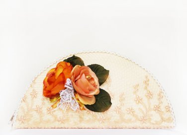 Decorated Woven Handbag: Apricot Jam Collection 02
