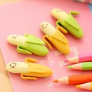 8 Pcs Mini Banana Shaped Pencil Erasers