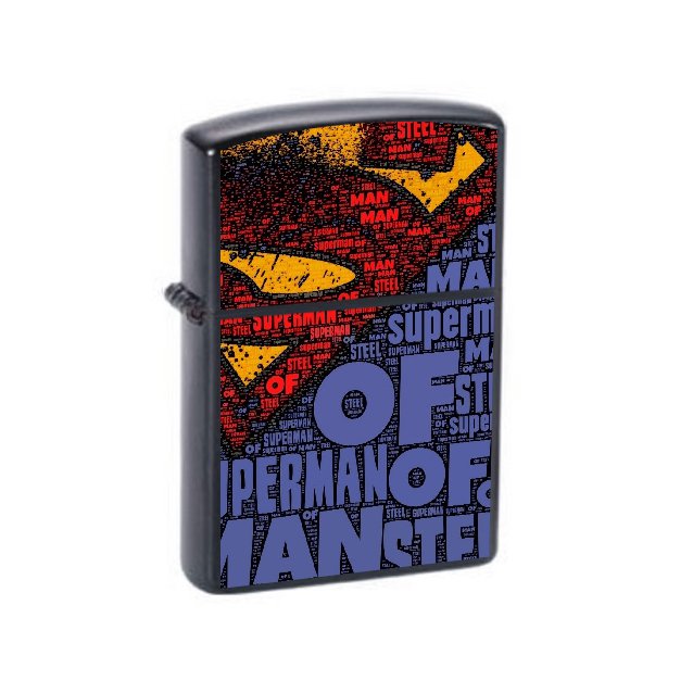 Superman - Oil Windproof Flip Top Lighters Briquet Encendedor 6