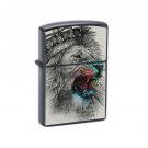 Crowned King Lion - Oil Windproof Flip Top Lighters Briquet Encendedor