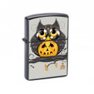 Jack O Lantern Halloween Owl - Oil Windproof Flip Top Lighters Briquet Encendedor