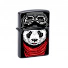 Panda The Happy Adventurer - Oil Windproof Flip Top Lighters Briquet Encendedor