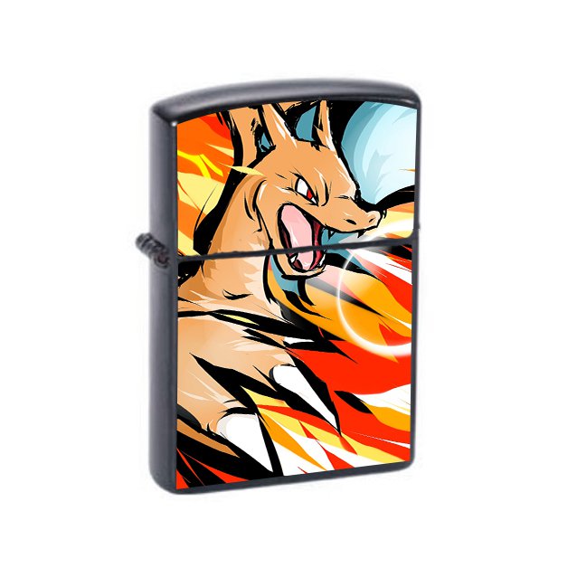 Charizard Pokemon - Oil Windproof Flip Top Lighters Briquet Encendedor
