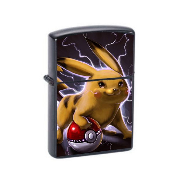 Pikachu Pokemon - Oil Windproof Flip Top Lighters Briquet Encendedor 1