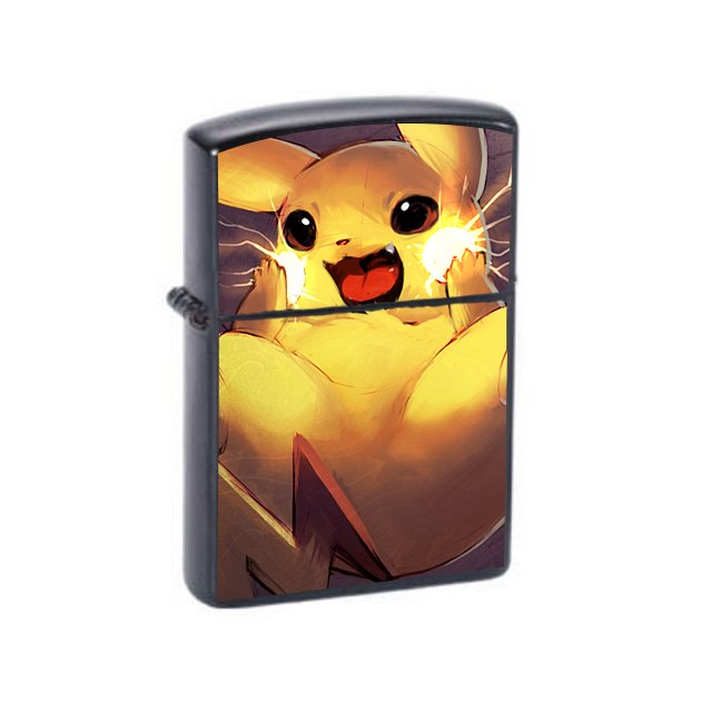 Pikachu Pokemon - Oil Windproof Flip Top Lighters Briquet Encendedor 9