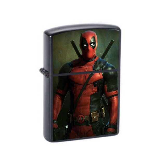 Deadpool - Oil Windproof Flip Top Lighters Briquet Encendedor 2