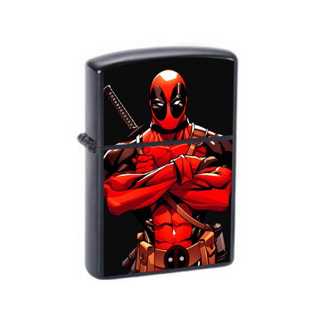 Deadpool - Oil Windproof Flip Top Lighters Briquet Encendedor 9