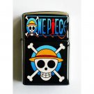 One Piece Japanese Manga - Oil Windproof Flip Top Black Lighters Briquet Encendedor